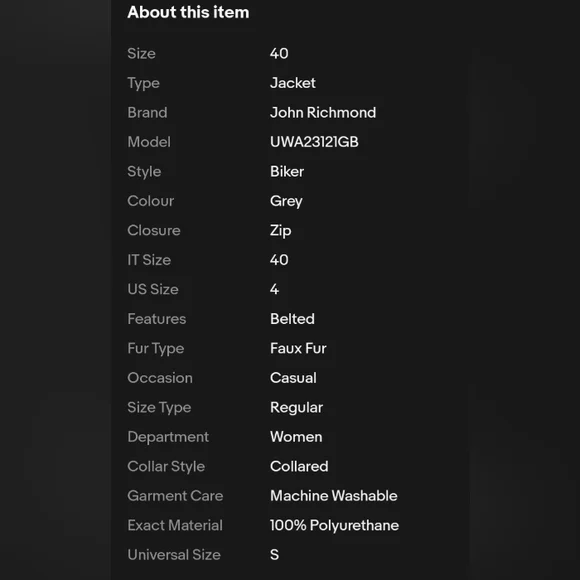 💥 JOHN RICHMOND  💥 - Picture 13 of 16